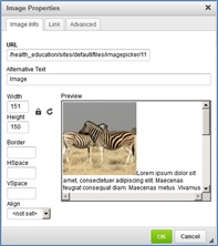 image properties
