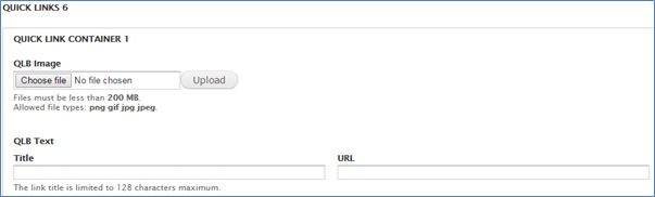 quick links upload file