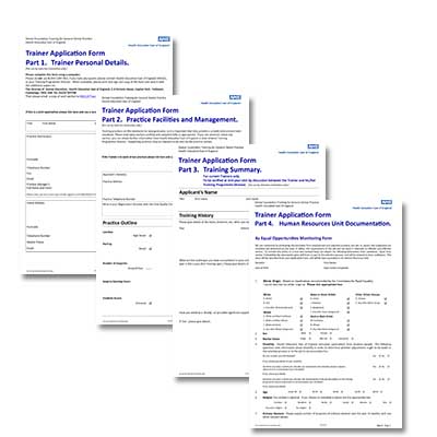trainer application forms