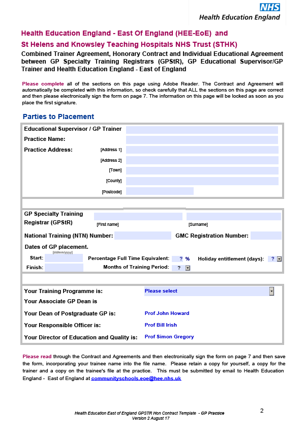 The Lead Employer | Health Education England